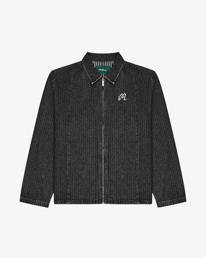 Malbon Foreman Jacket - Black Stone Washed Denim