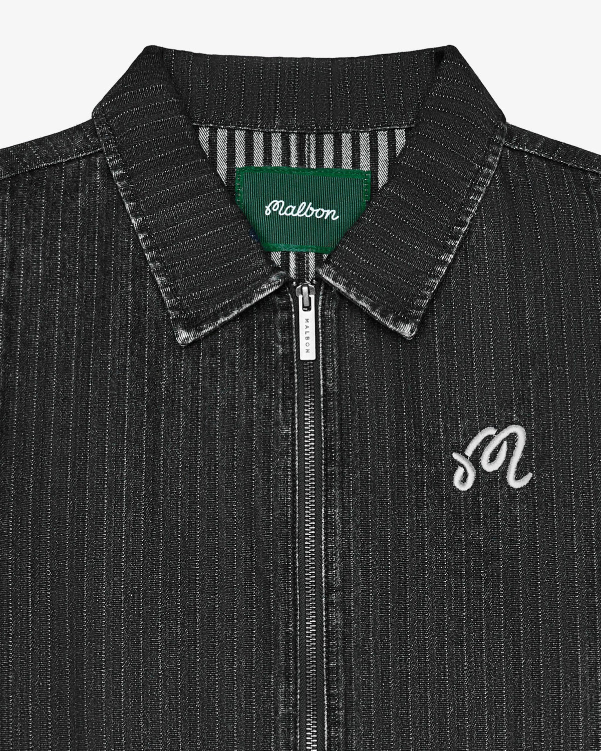 Malbon Foreman Jacket - Black Stone Washed Denim