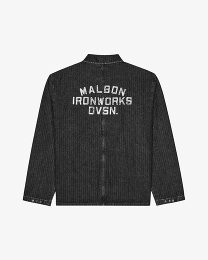 Malbon Foreman Jacket - Black Stone Washed Denim