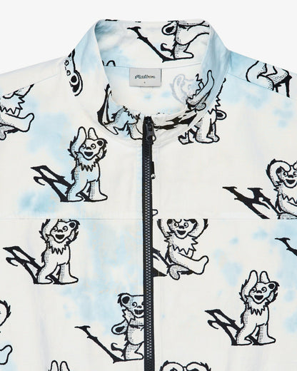 Malbon Grateful Dead Peninsula Alphabet Jacket - Light Blue