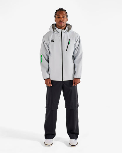 Malbon Studio Seoul 3-Layer Tech Mens Jacket - Light Grey
