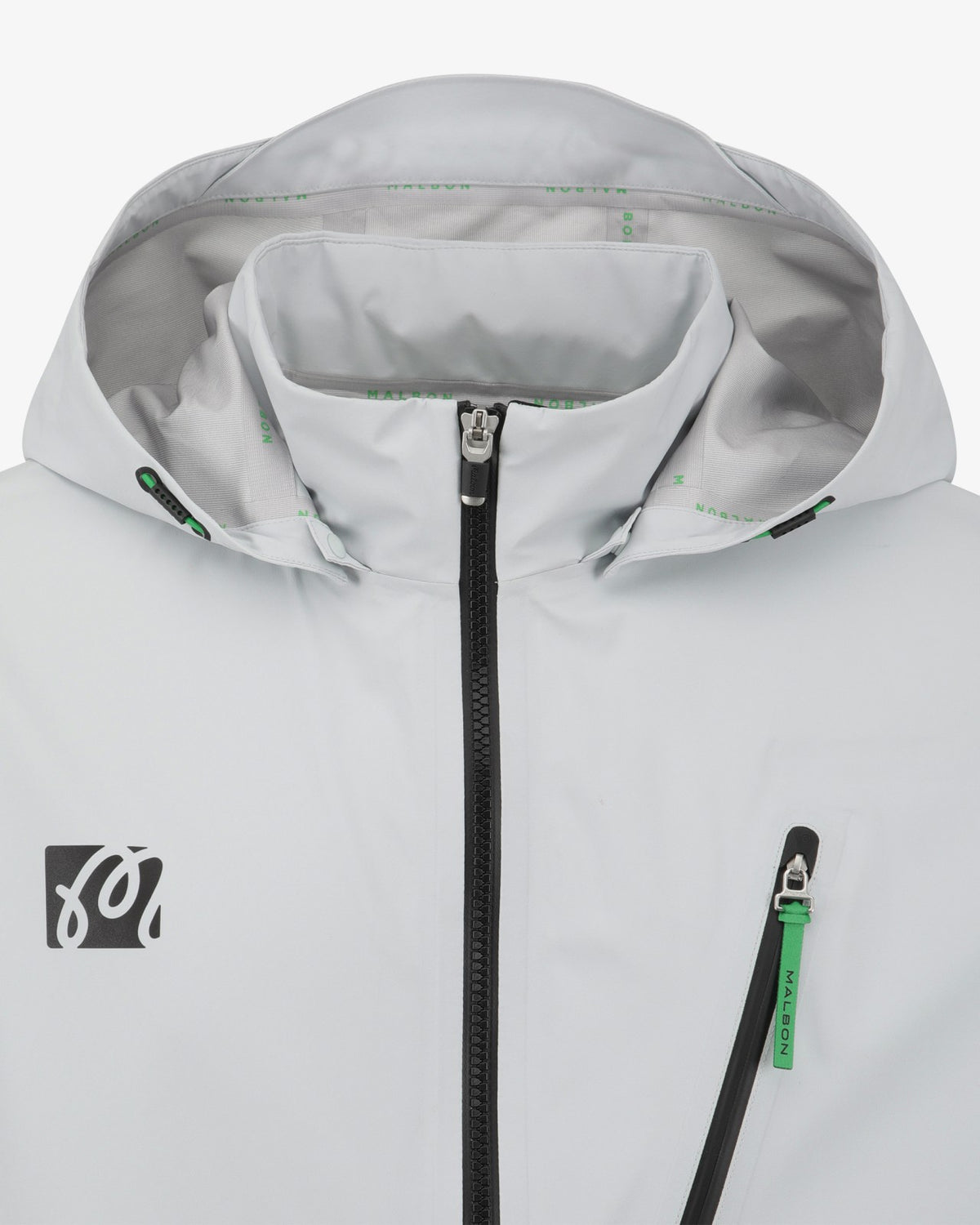 Malbon Studio Seoul 3-Layer Tech Mens Jacket - Light Grey