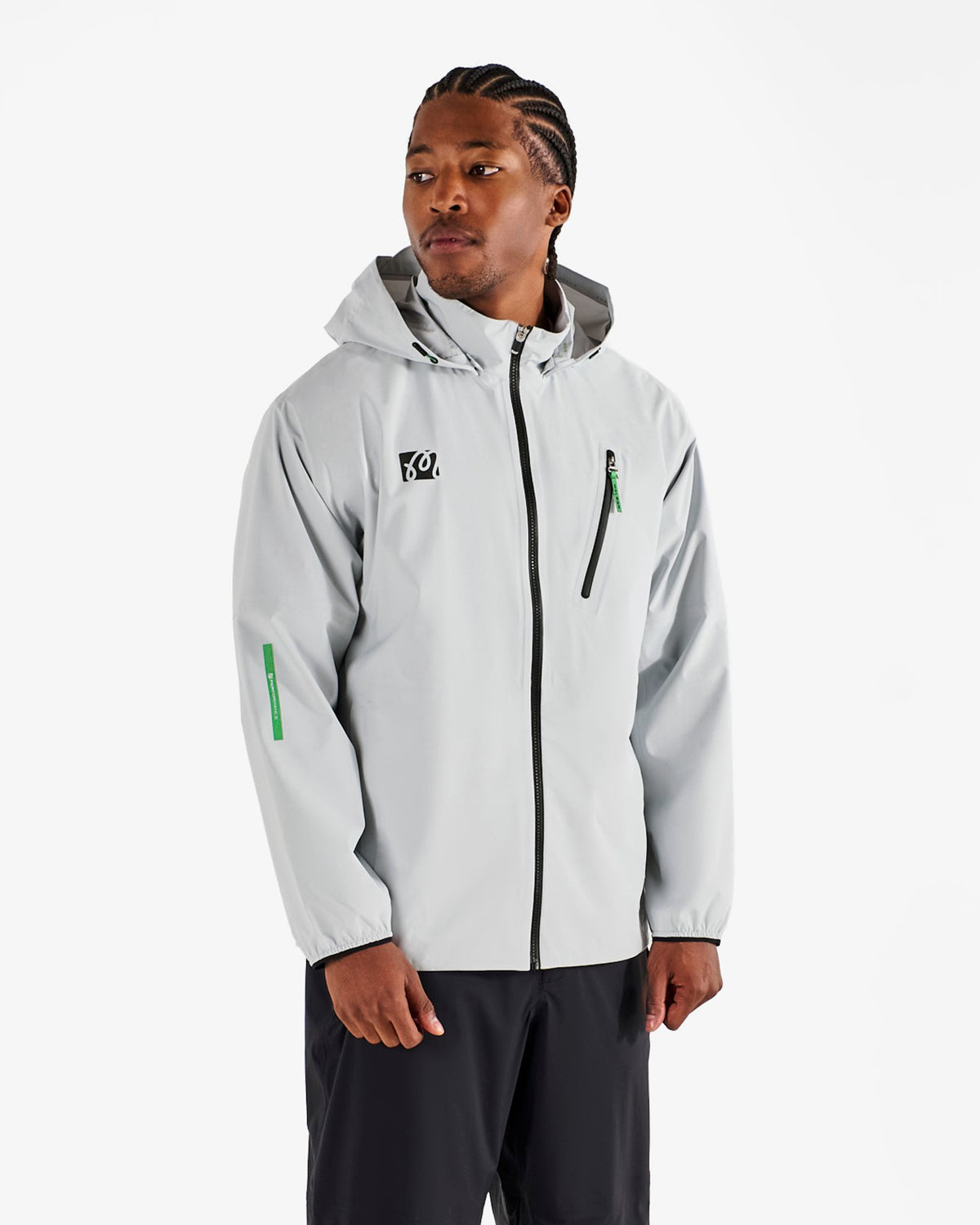 Malbon Studio Seoul 3-Layer Tech Mens Jacket - Light Grey