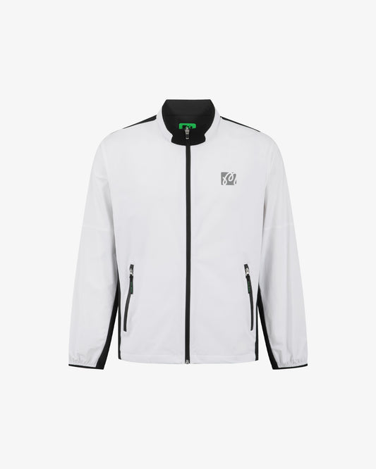 Malbon Studio Seoul Nylon Full Zip Jacket - White