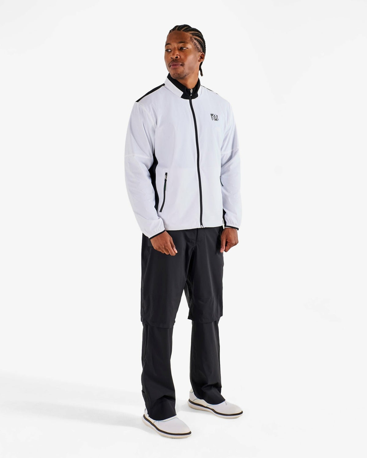 Malbon Studio Seoul Nylon Full Zip Jacket - White