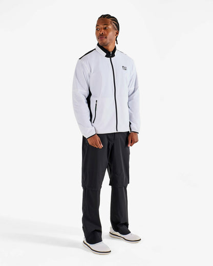 Malbon Studio Seoul Nylon Full Zip Jacket - White