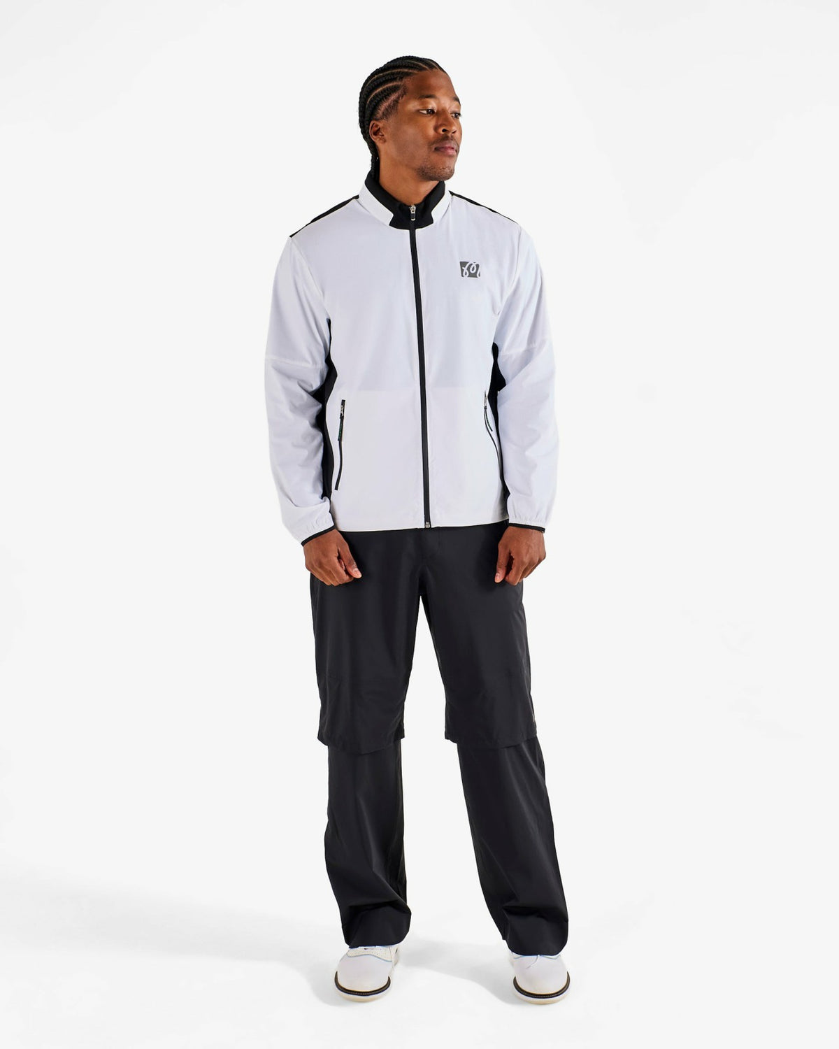 Malbon Studio Seoul Nylon Full Zip Jacket - White