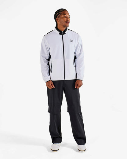 Malbon Studio Seoul Nylon Full Zip Jacket - White