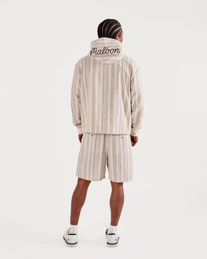 Malbon Arena Jacket - Cream Stripe