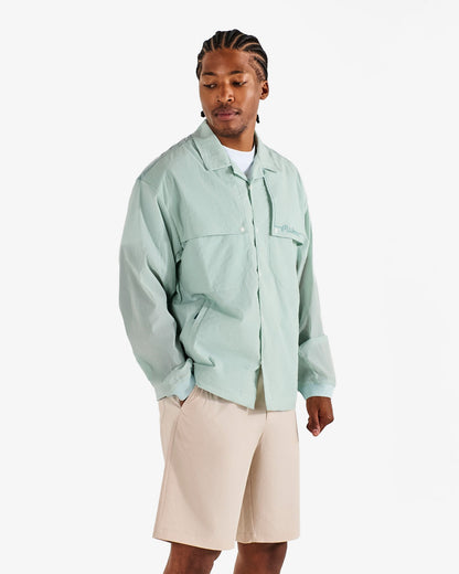 Malbon Studio Seoul Mesh Ventilation Collar Jacket - Pastel Blue