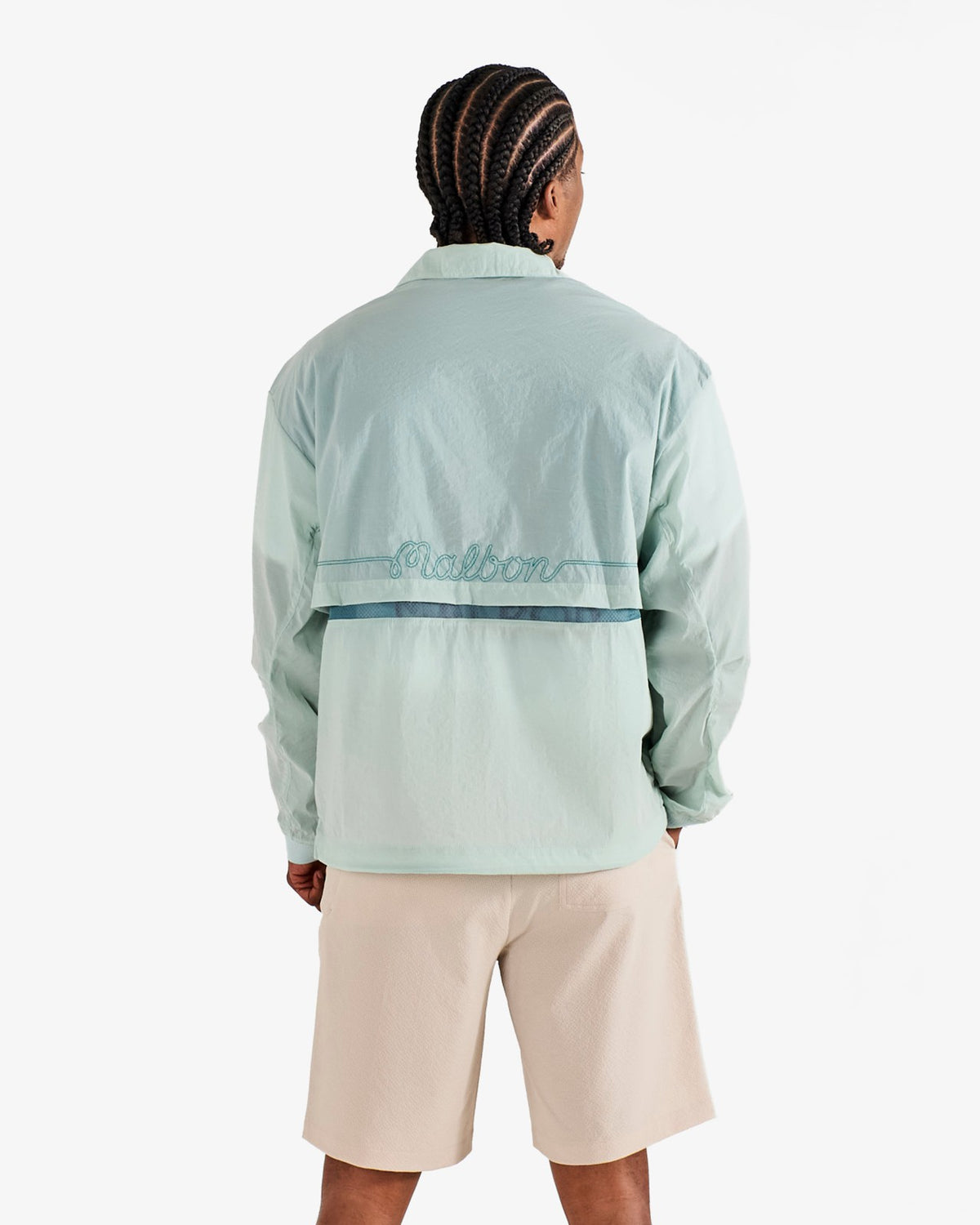 Malbon Studio Seoul Mesh Ventilation Collar Jacket - Pastel Blue