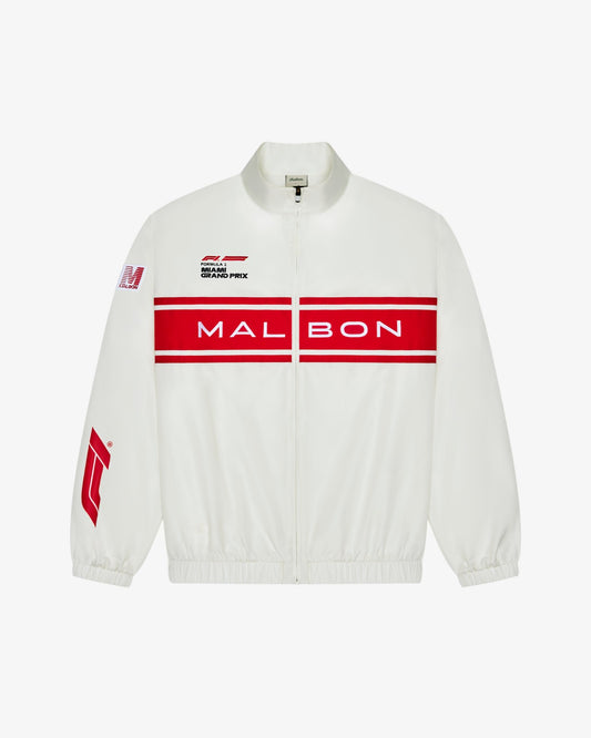 Malbon Trackline Jacket - White