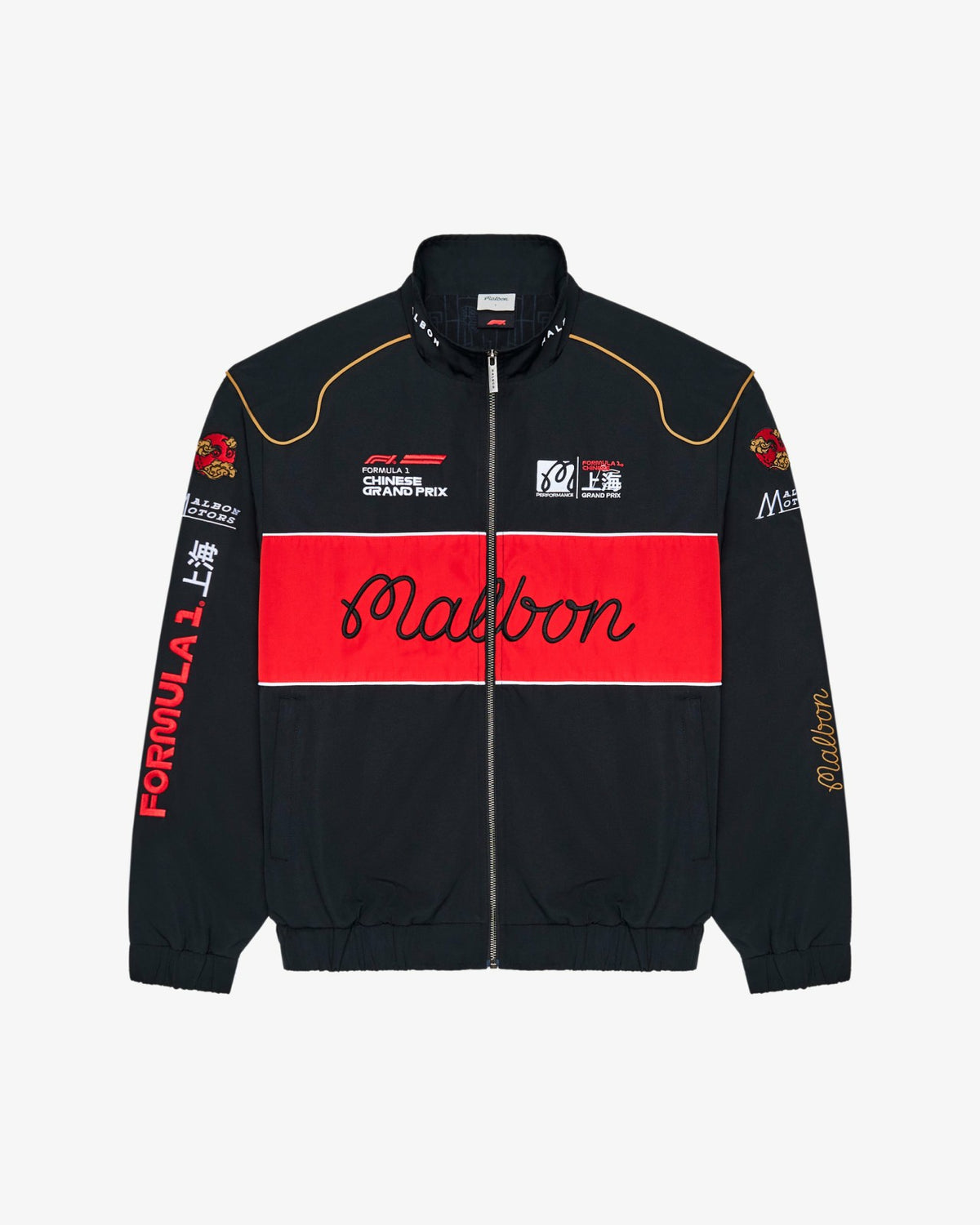 Malbon Gridlock Racing Jacket - Black