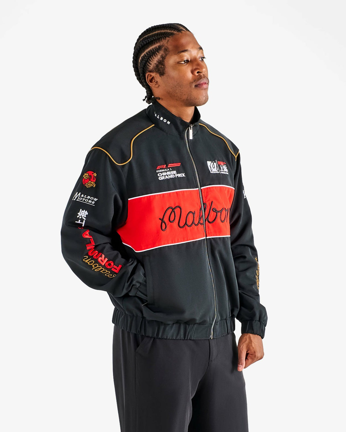 Malbon Gridlock Racing Jacket - Black