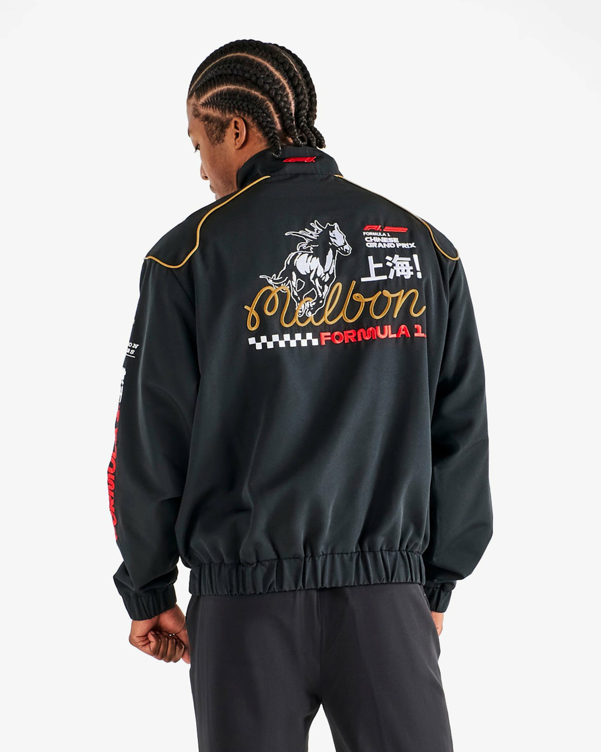 Malbon Gridlock Racing Jacket - Black