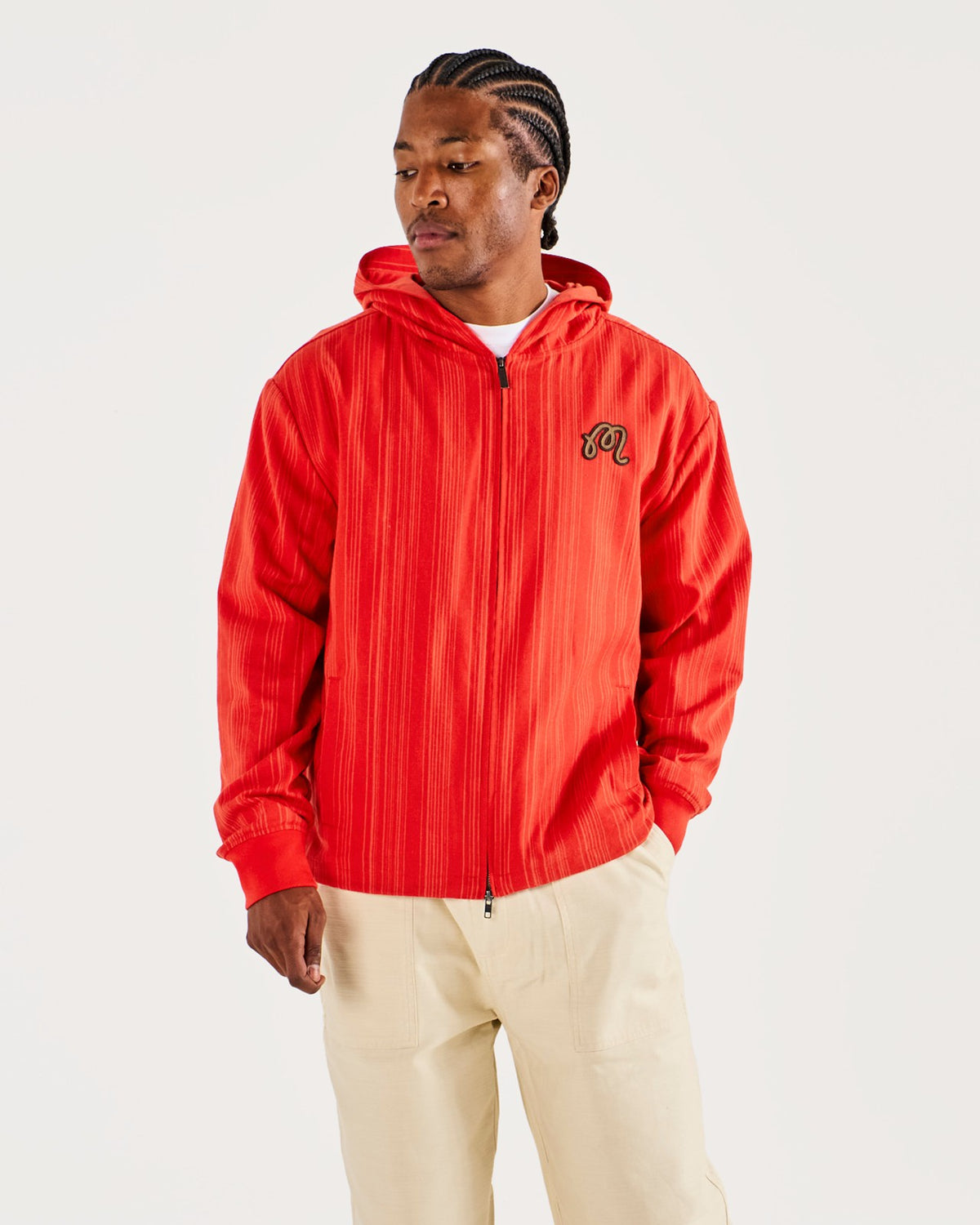 Malbon Arena Jacket - Grenadine Red Stripe