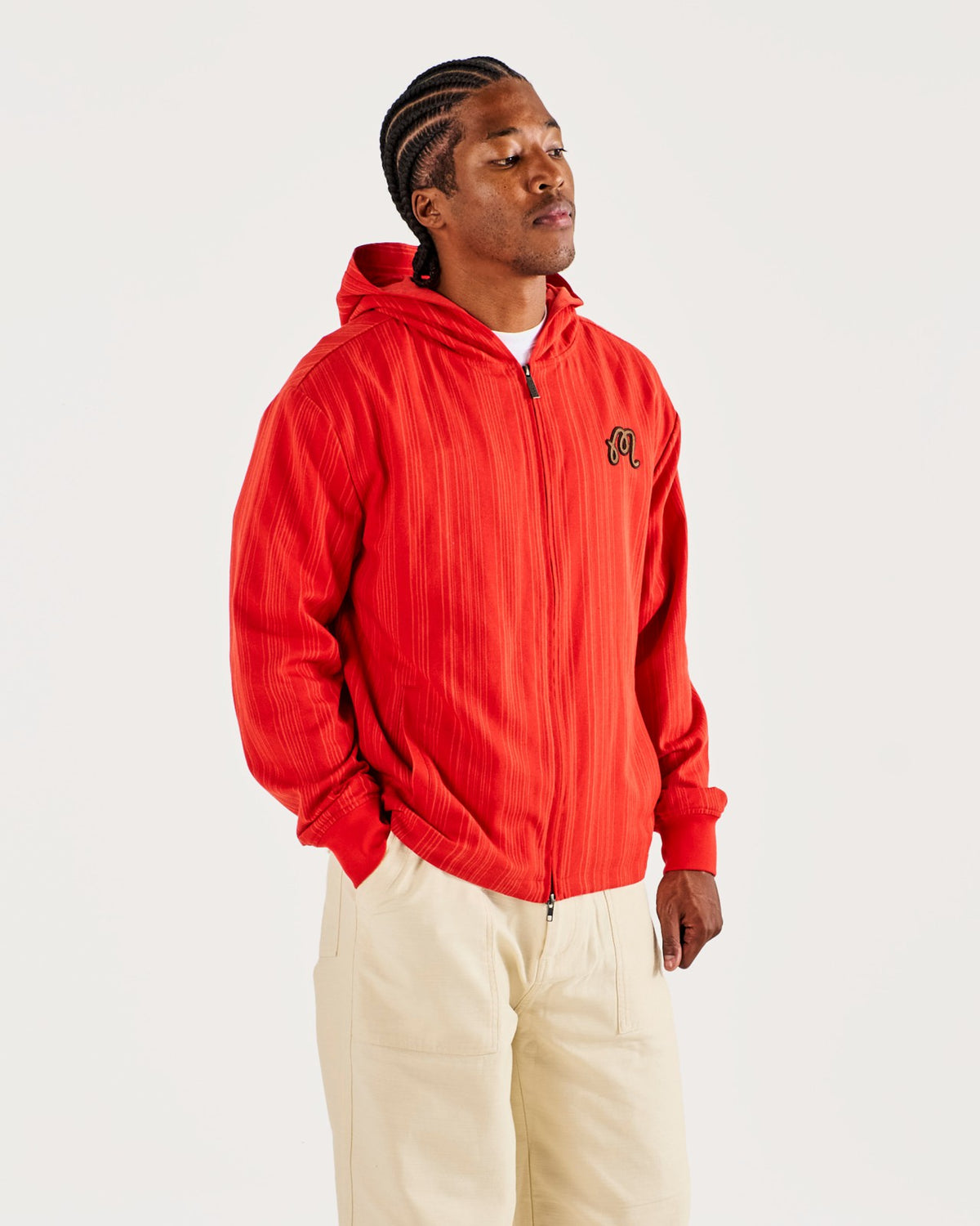 Malbon Arena Jacket - Grenadine Red Stripe