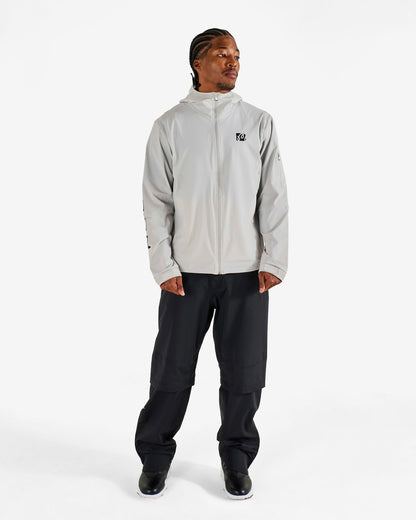 Malbon Performance Full Zip Shell Jacket - Silver