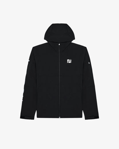 Malbon Performance Full Zip Shell Jacket - Black