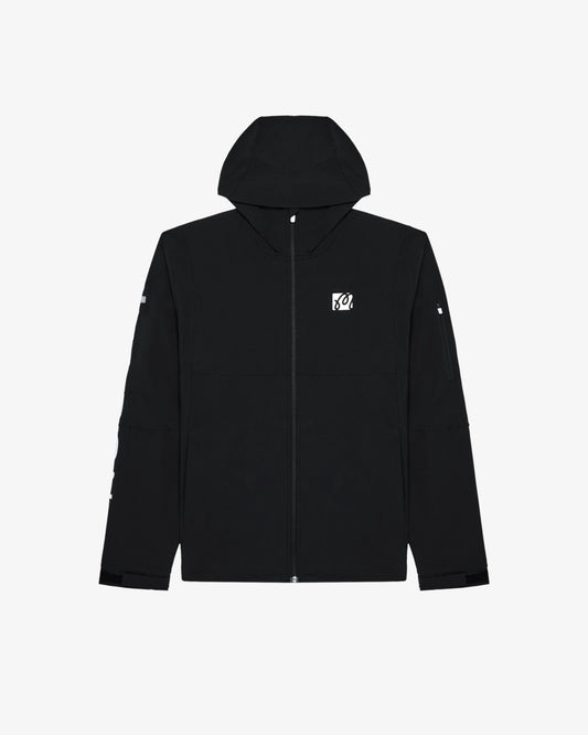 Malbon Performance Full Zip Shell Jacket - Black