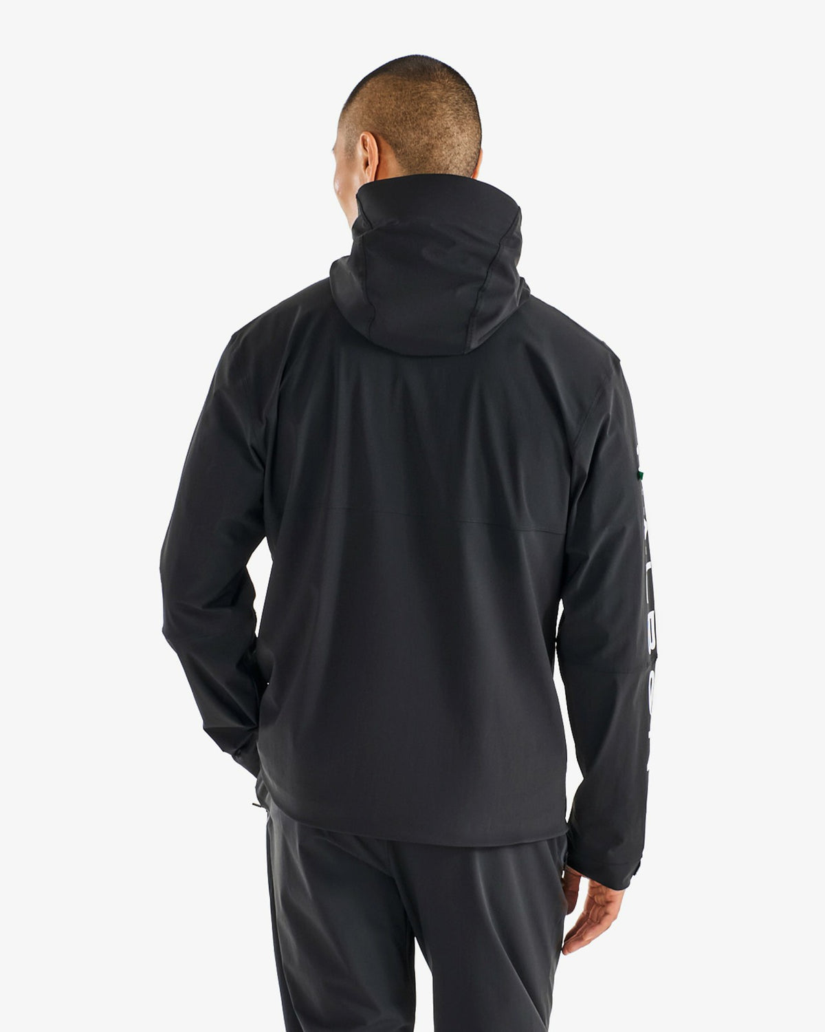 Malbon Performance Full Zip Shell Jacket - Black