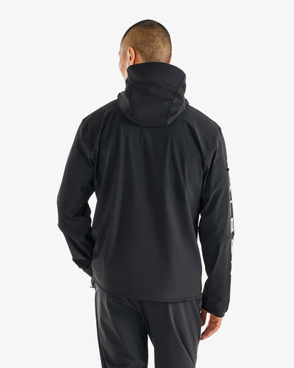 Malbon Performance Full Zip Shell Jacket - Black
