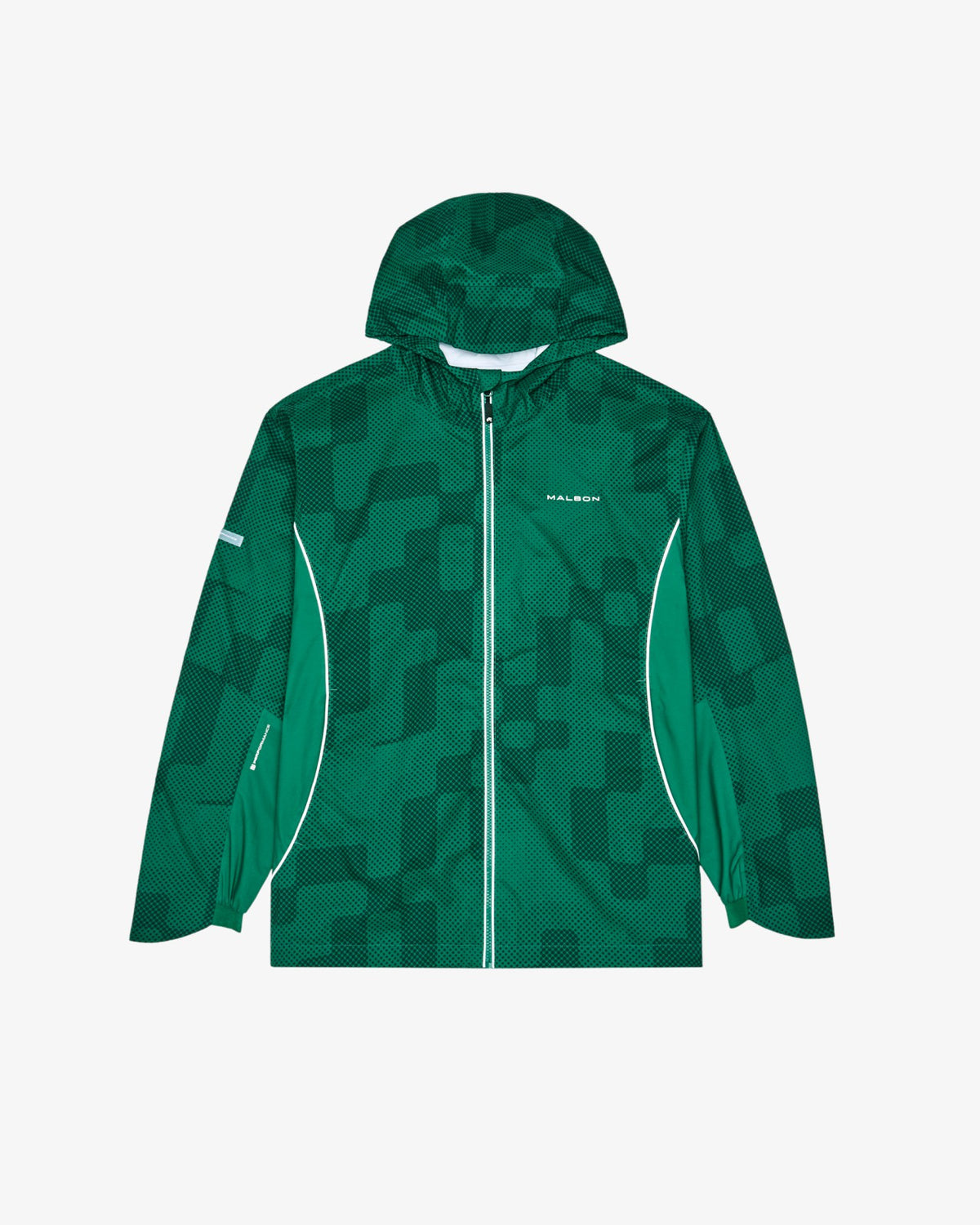 Malbon Performance Full Zip Rain Jacket - Eden