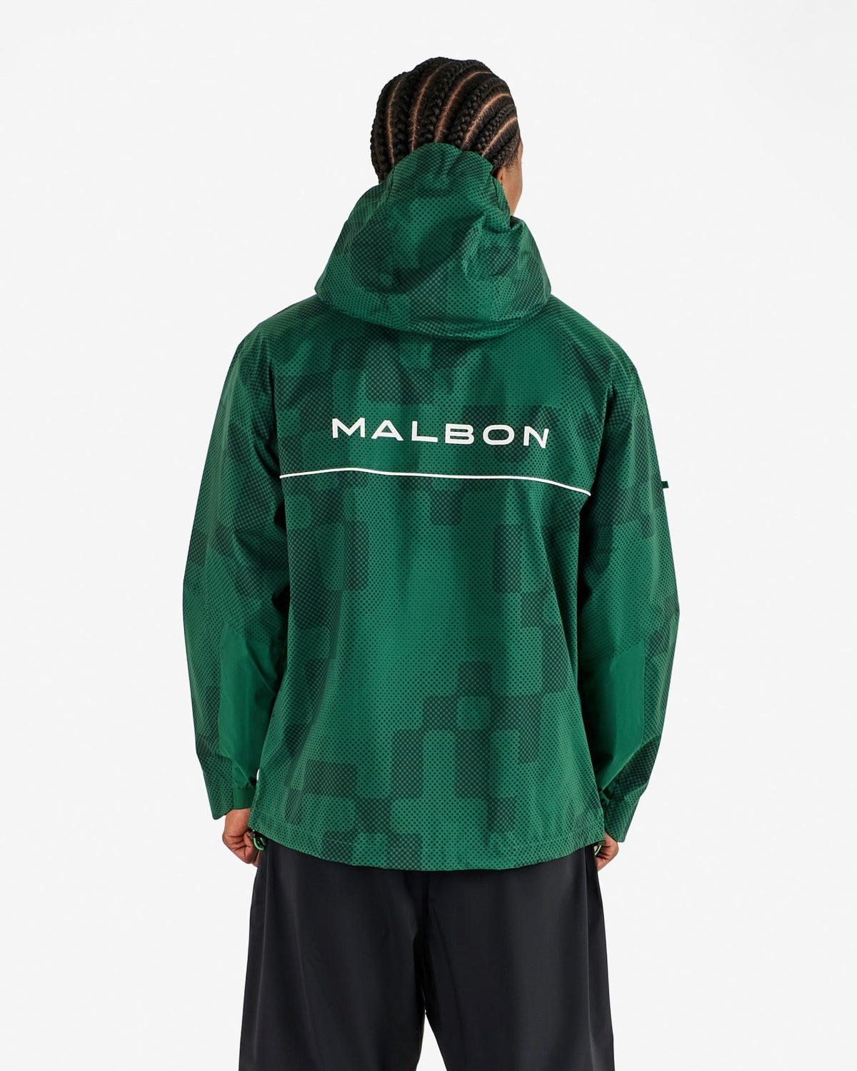 Malbon Performance Full Zip Rain Jacket - Eden