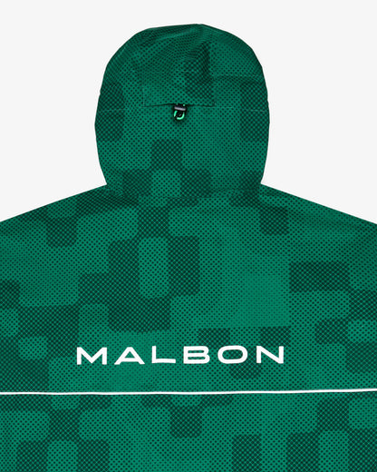 Malbon Performance Full Zip Rain Jacket - Eden