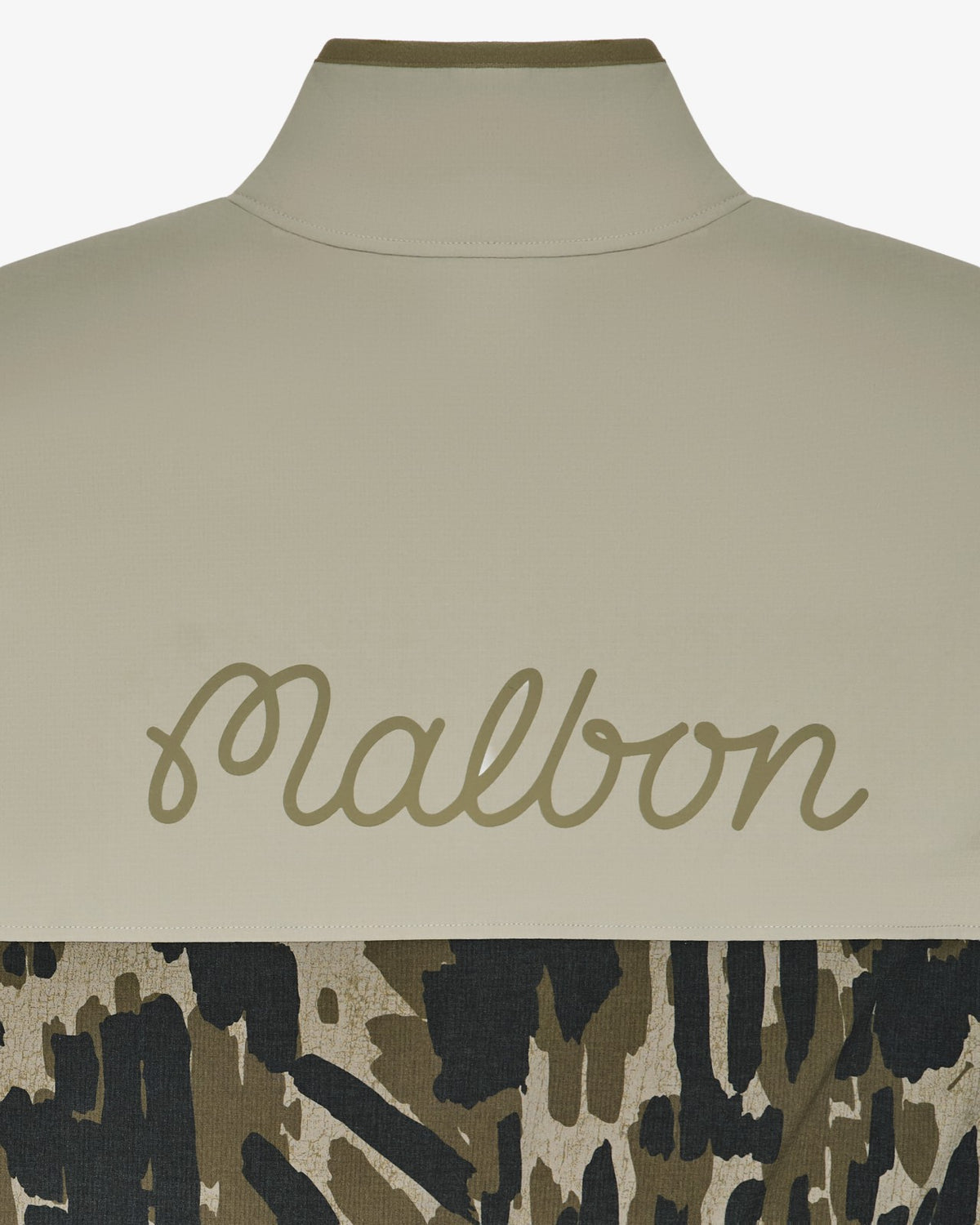 Malbon Tour Divot Camo Sherpa Jacket - Bark Camo