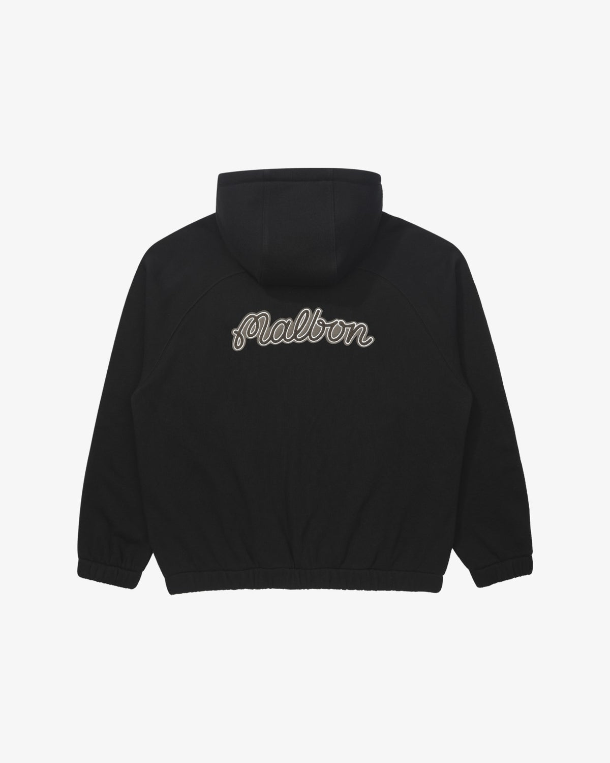 Malbon Studio Seoul Tour Divot French Terry Zip-Up - Black