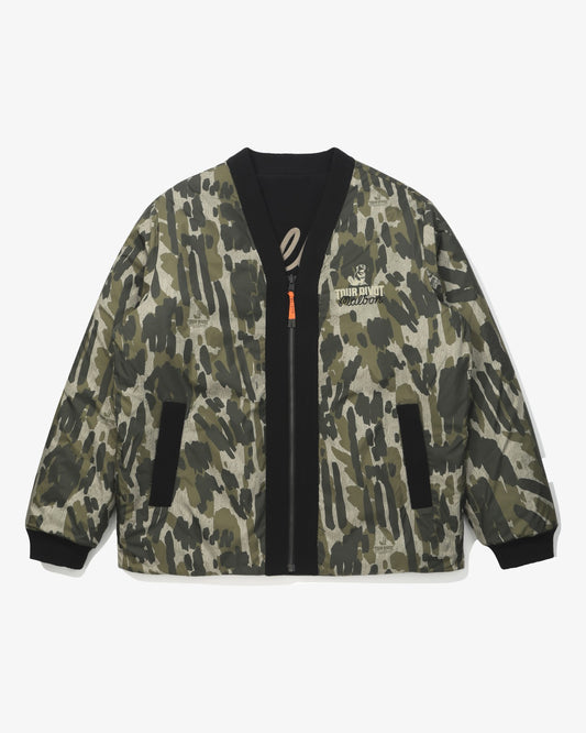 Malbon Studio Seoul Tour Divot Reversible Padded Jacket - Camo