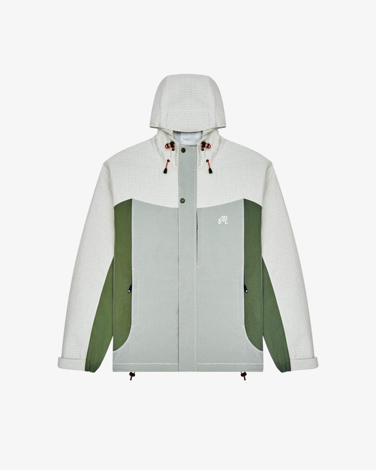 Malbon Torrey Pines Rain Jacket - Silver Green / Moss