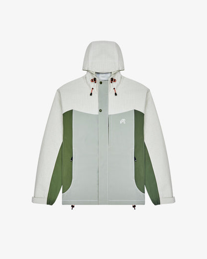 Malbon Torrey Pines Rain Jacket - Silver Green / Moss