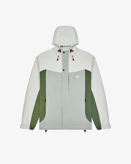 Malbon Torrey Pines Rain Jacket - Silver Green / Moss