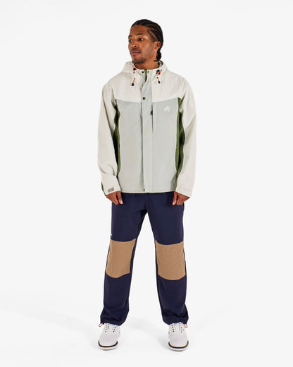 Malbon Torrey Pines Rain Jacket - Silver Green / Moss