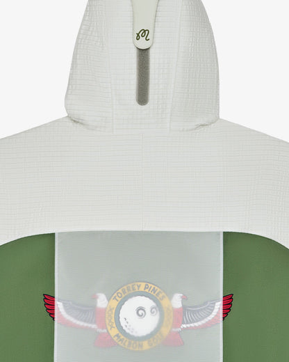 Malbon Torrey Pines Rain Jacket - Silver Green / Moss