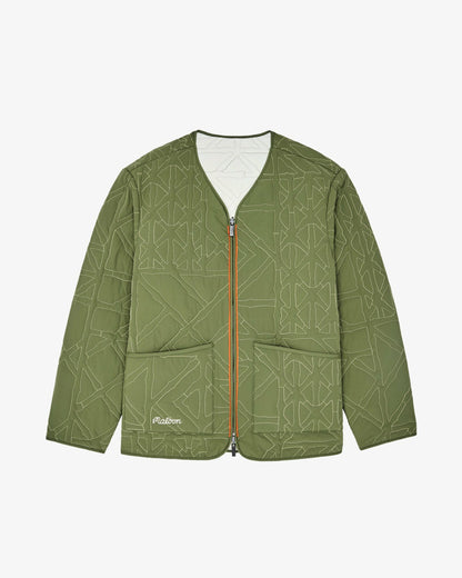 Malbon Guarapo Reversible Jacket - Olivine / Cream