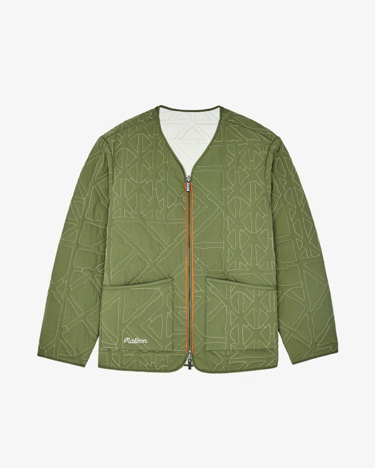 Malbon Guarapo Reversible Jacket - Olivine / Cream