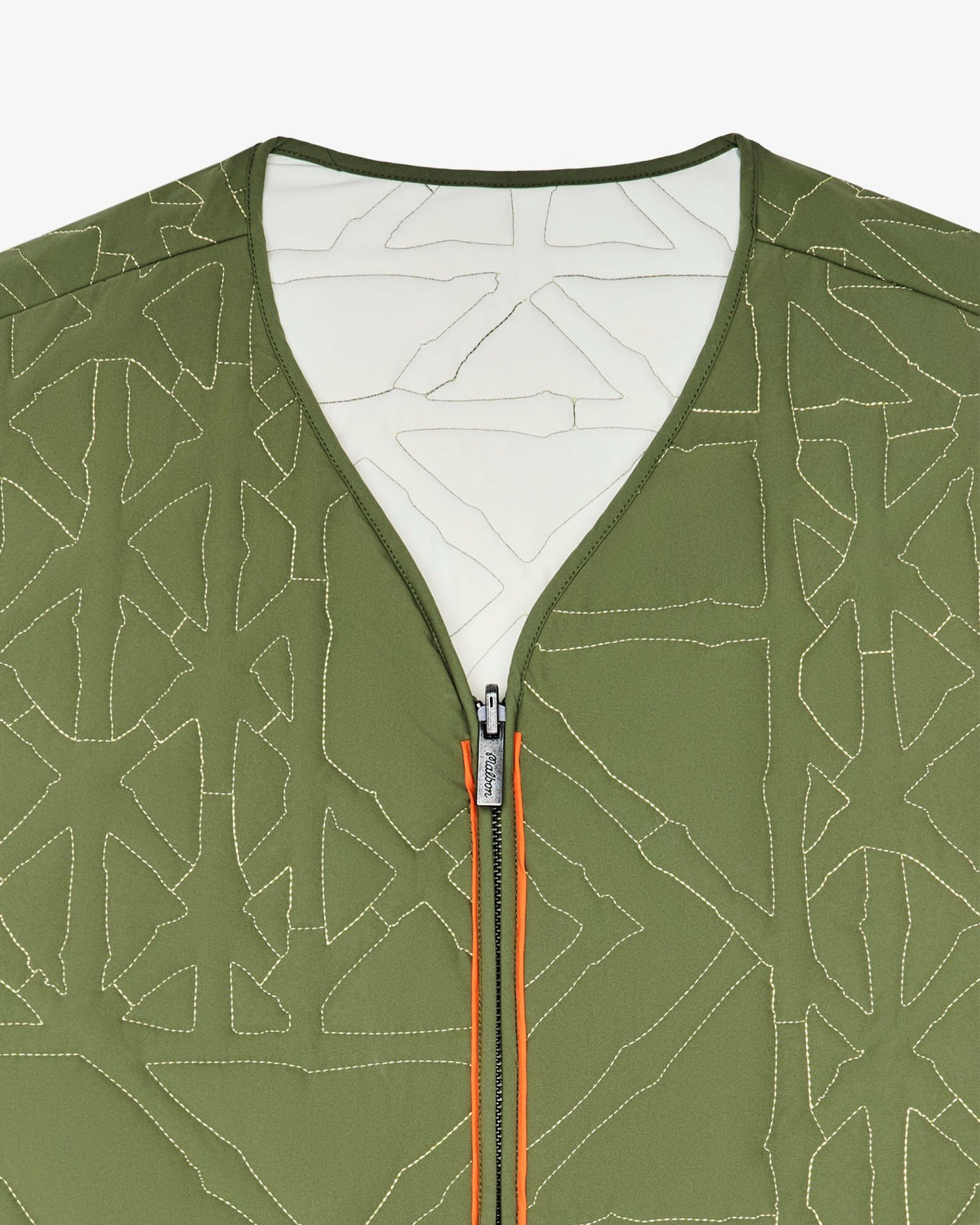Malbon Guarapo Reversible Jacket - Olivine / Cream