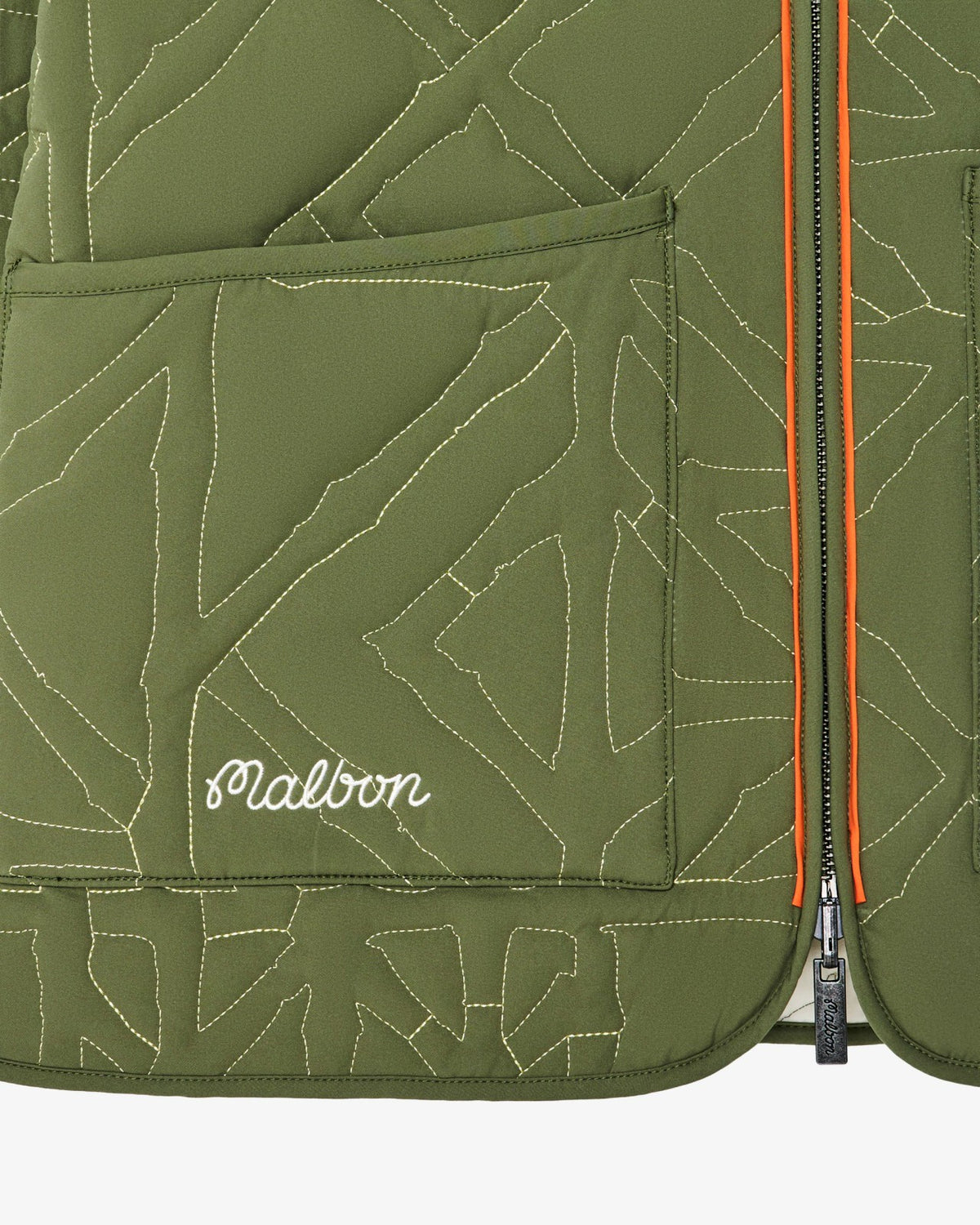 Malbon Guarapo Reversible Jacket - Olivine / Cream