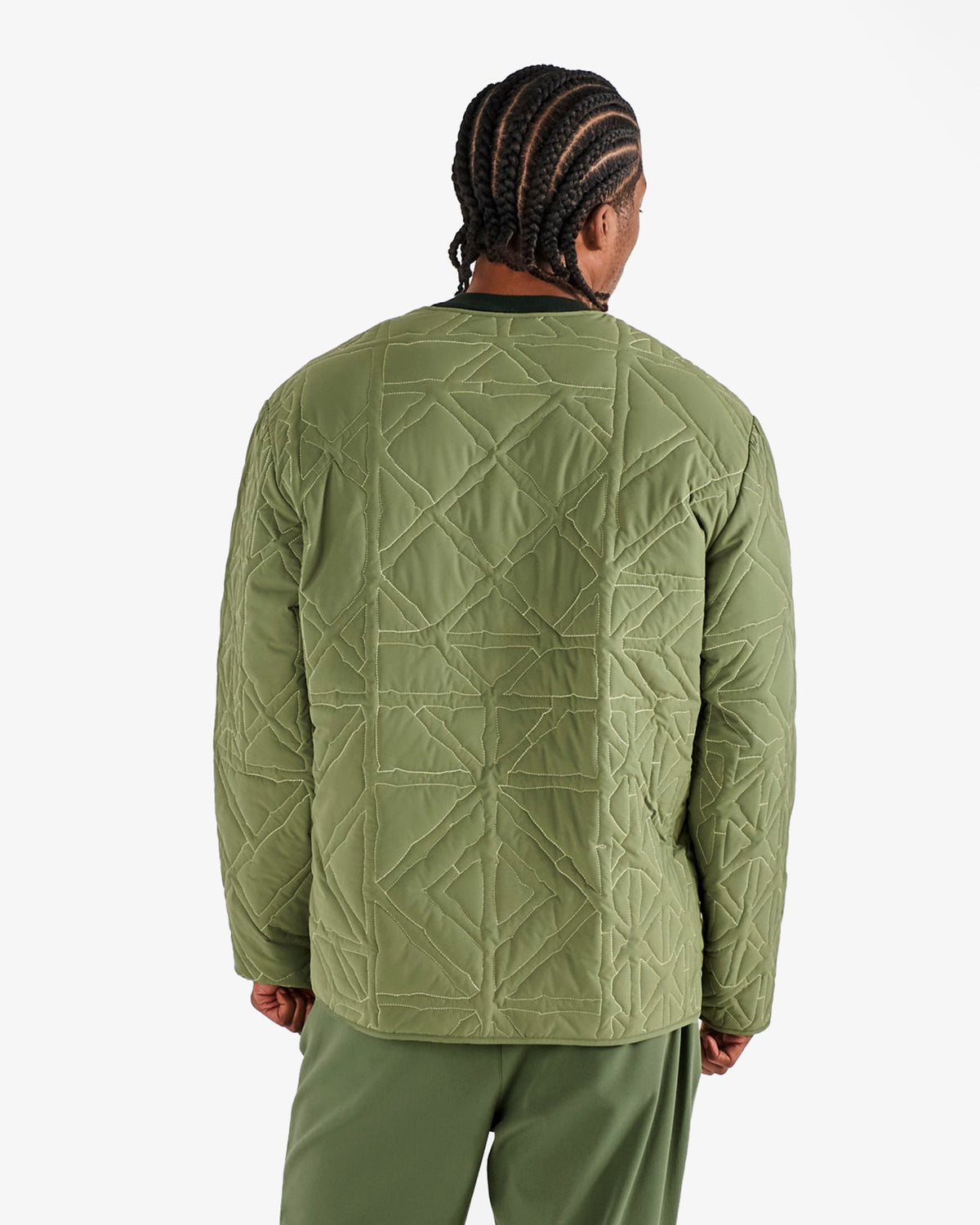 Malbon Guarapo Reversible Jacket - Olivine / Cream