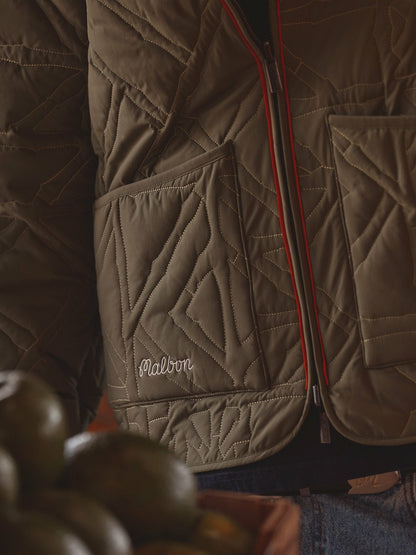Malbon Guarapo Reversible Jacket - Olivine / Cream