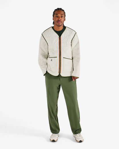 Malbon Guarapo Reversible Jacket - Olivine / Cream