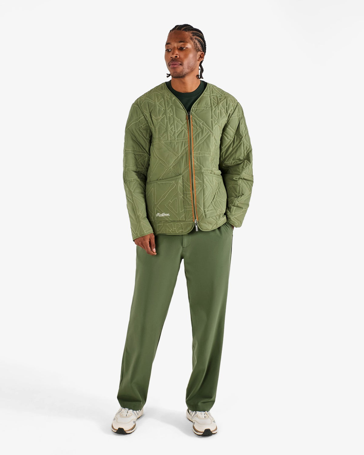 Malbon Guarapo Reversible Jacket - Olivine / Cream