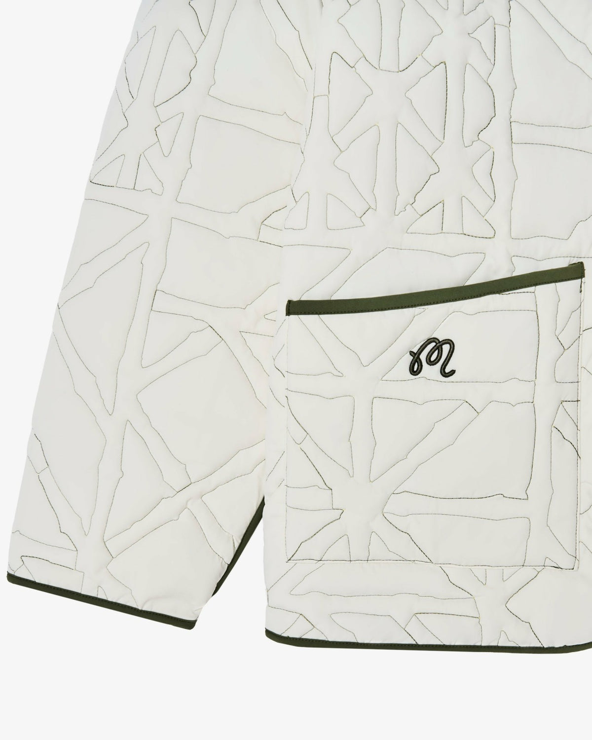 Malbon Guarapo Reversible Jacket - Olivine / Cream