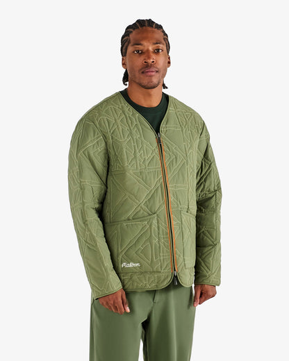 Malbon Guarapo Reversible Jacket - Olivine / Cream