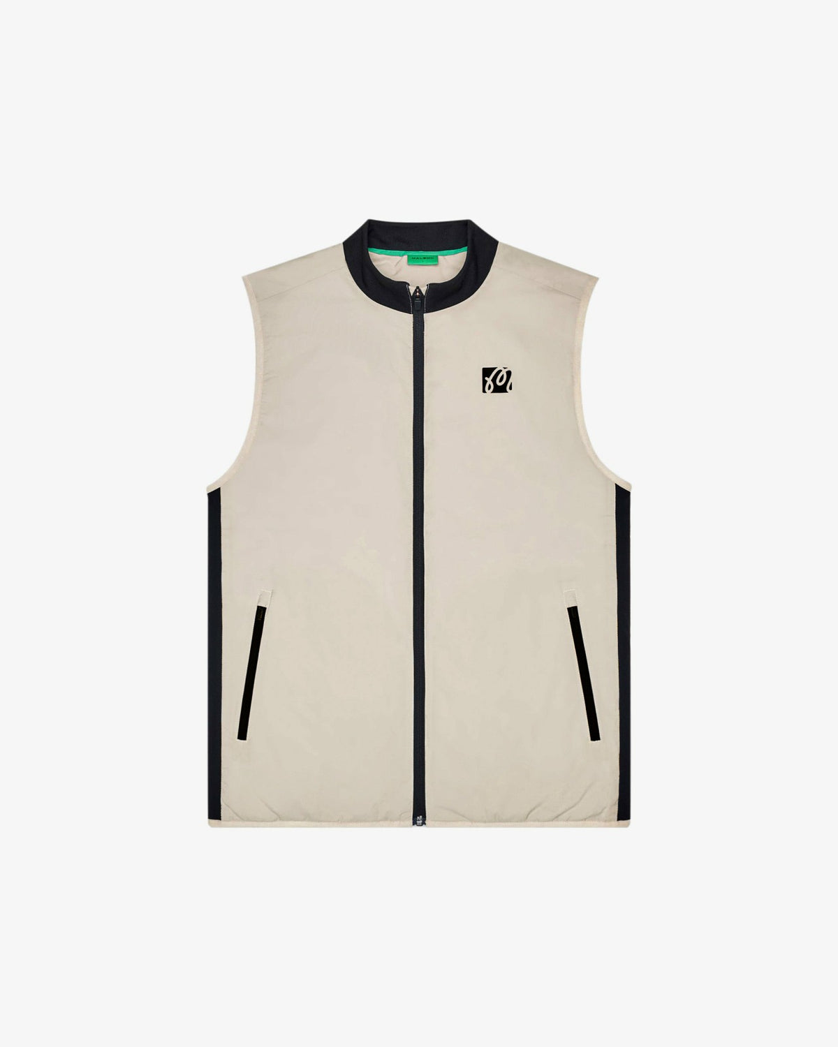 Malbon Performance Ribbed Panel Vest - Tan