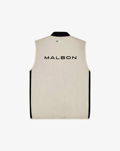 Malbon Performance Ribbed Panel Vest - Tan