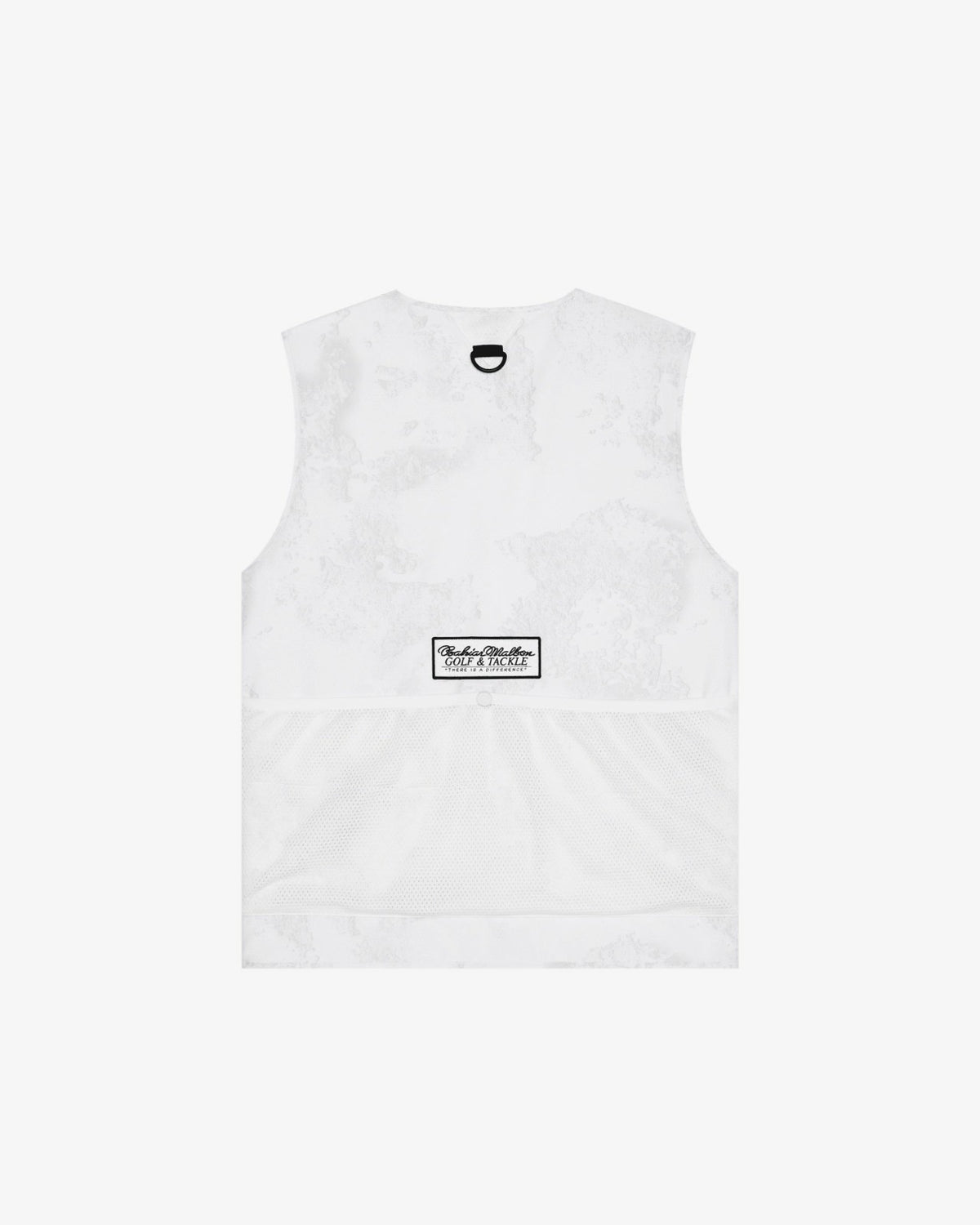 Malbon Golf And Tackle Vest - White Ripple